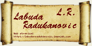 Labuda Radukanović vizit kartica